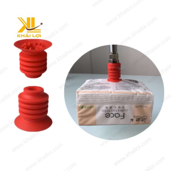 Núm Hút Bọc Xốp Đỏ - góc chụp chính diện, chi tiết rõ nét