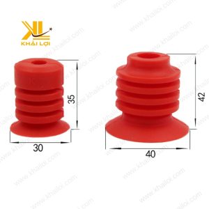Núm Hút Bọc Xốp Đỏ - hình ảnh trên nền trắng làm nổi bật màu sắc.