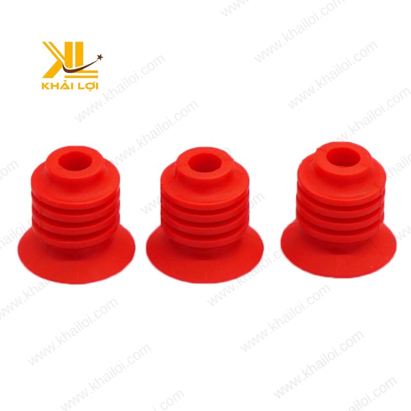 Cận cảnh bề mặt bọc xốp đỏ của Núm Hút, sản phẩm chất lượng cao