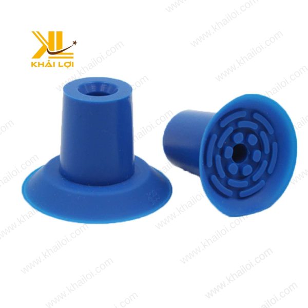 Núm Hút Bọc Xốp Xanh Dương đặt trên nền trắng, nhấn mạnh màu sắc nổi bật.