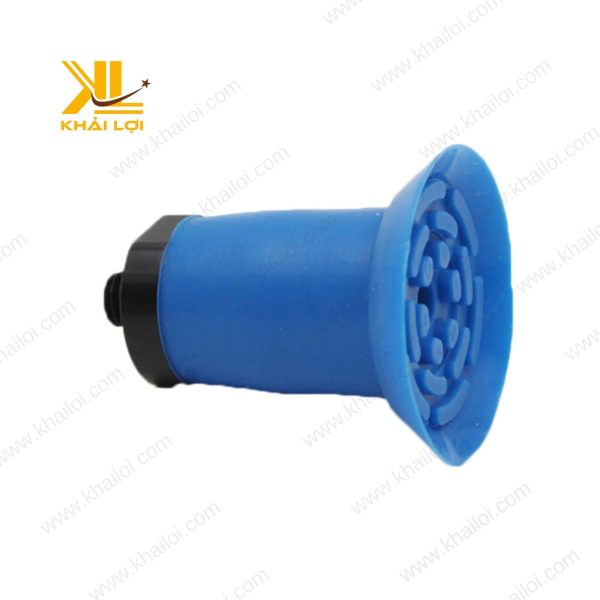 Cận cảnh phần bọc xốp xanh dương của Núm Hút, thương hiệu Vật tư công nghiệp Khải Lợi.