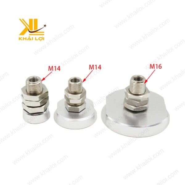 Cận cảnh lớp đệm cao su của núm hút chân không đĩa giúp tăng độ bám dính