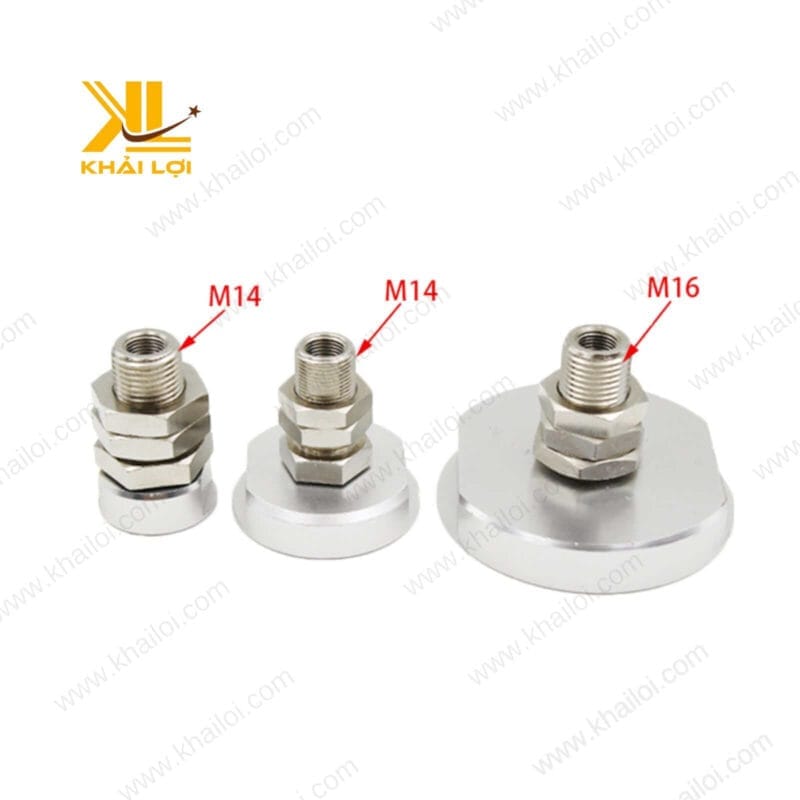 Cận cảnh lớp đệm cao su của núm hút chân không đĩa giúp tăng độ bám dính