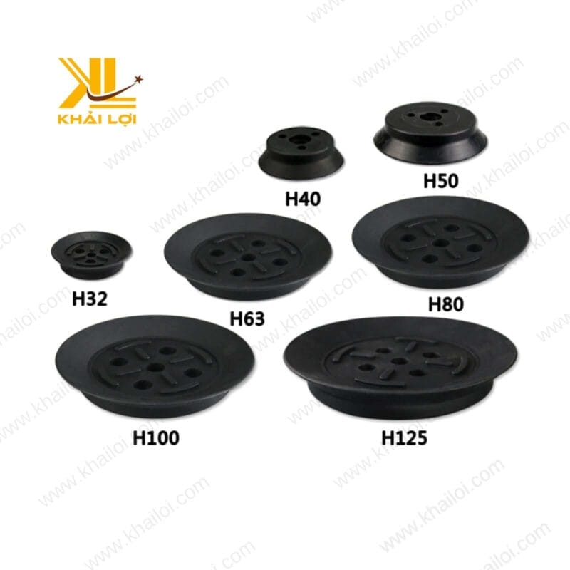 Cận cảnh góc cắt của núm hút chân không đĩa, thể hiện độ dày của chất liệu.
