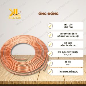 Thông số kỹ thuật: Ống đồng của Vật Tư Công Nghiệp Khải Lợi.