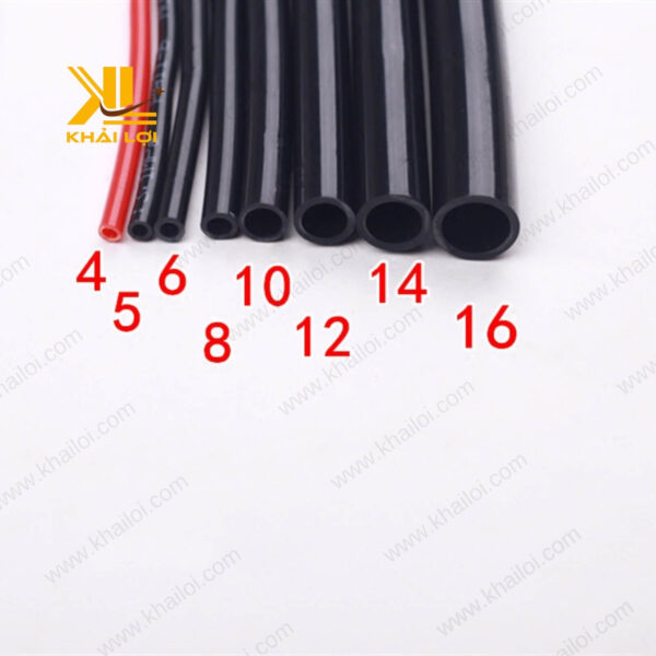 Cuộn ống NYLON PA TKC nhiều màu được trưng bày tại Khải Lợi.