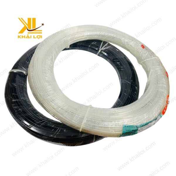 Ống khí nén NYLON PA TKC Khải Lợi kết nối với đầu nối nhanh.