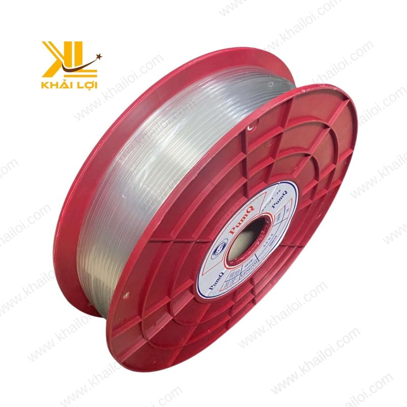 Cận cảnh đầu cắt của Ống PU PUMQ với đường cắt sắc nét và chính xác.