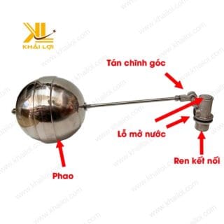 Phao cơ inox với thiết kế bền chắc và chất liệu chống ăn mòn cao cấp.