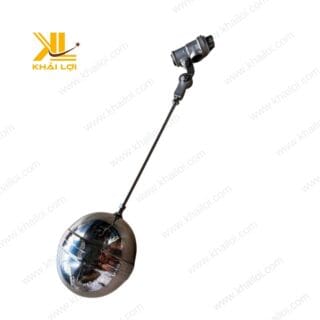 Hình ảnh toàn bộ sản phẩm phao cơ inox với kiểu dáng nhỏ gọn và dễ lắp đặt