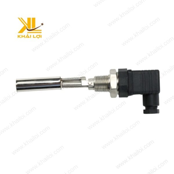 Cận cảnh đầu cảm biến của phao điện cảm biến inox, đảm bảo độ chính xác cao.