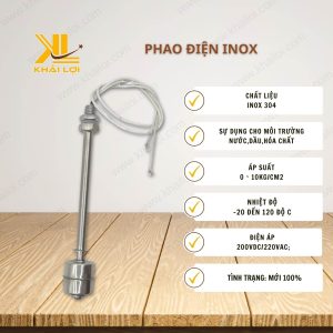 Thông số kỹ thuật 'Phao điện inox' của Vật tư công nghiệp Khải Lợi
