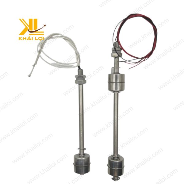 Hình ảnh toàn bộ sản phẩm phao điện inox với kiểu dáng nhỏ gọn và bền bỉ