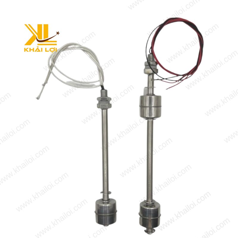 Hình ảnh toàn bộ sản phẩm phao điện inox với kiểu dáng nhỏ gọn và bền bỉ