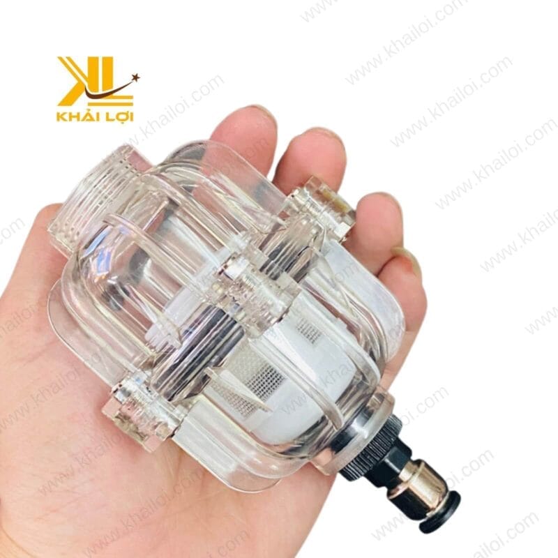 Hình ảnh mặt bên của phao nước tự xả VR với thiết kế ren dễ lắp đặt