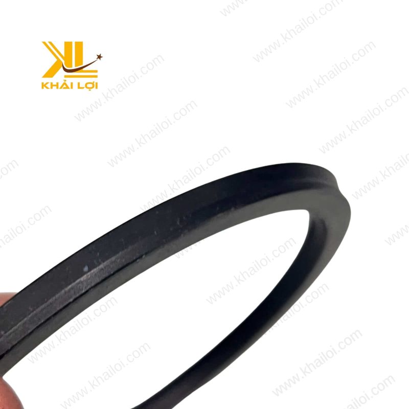 Hình ảnh sản phẩm Phốt PTFE Đen từ góc nhìn bên cạnh.