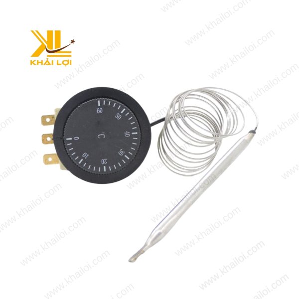 Góc chụp toàn cảnh của rơ le nhiệt độ với thiết kế hiện đại.