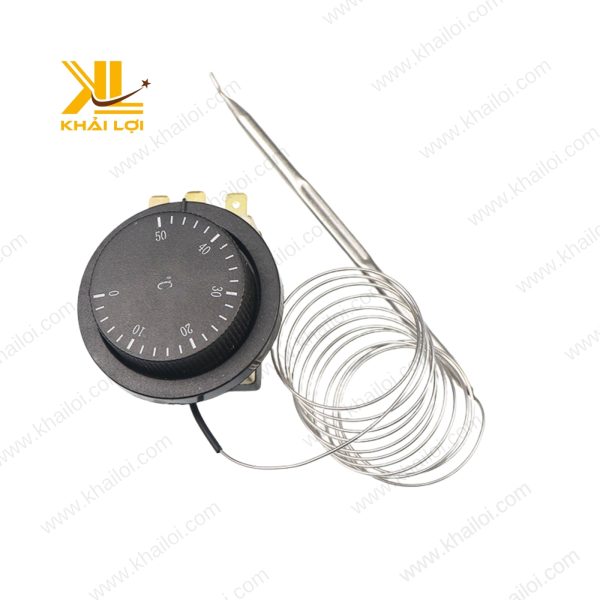 Rơ le nhiệt độ với các chân kết nối được thiết kế chắc chắn.