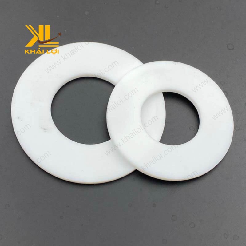 Hình ảnh chi tiết sản phẩm "Ron mặt bích TEFLONG PTFE 10Kv" của Vật tư công nghiệp Khải Lợi với chất liệu PTFE cao cấp.