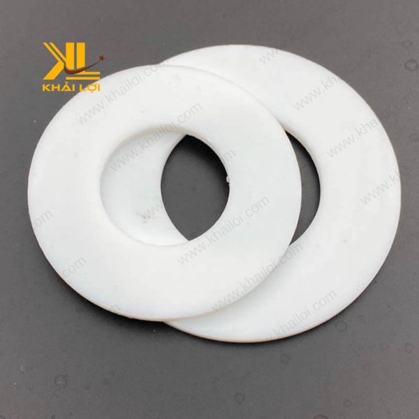 Ron mặt bích TEFLONG PTFE 10K với viền bề mặt được gia công tỉ mỉ.