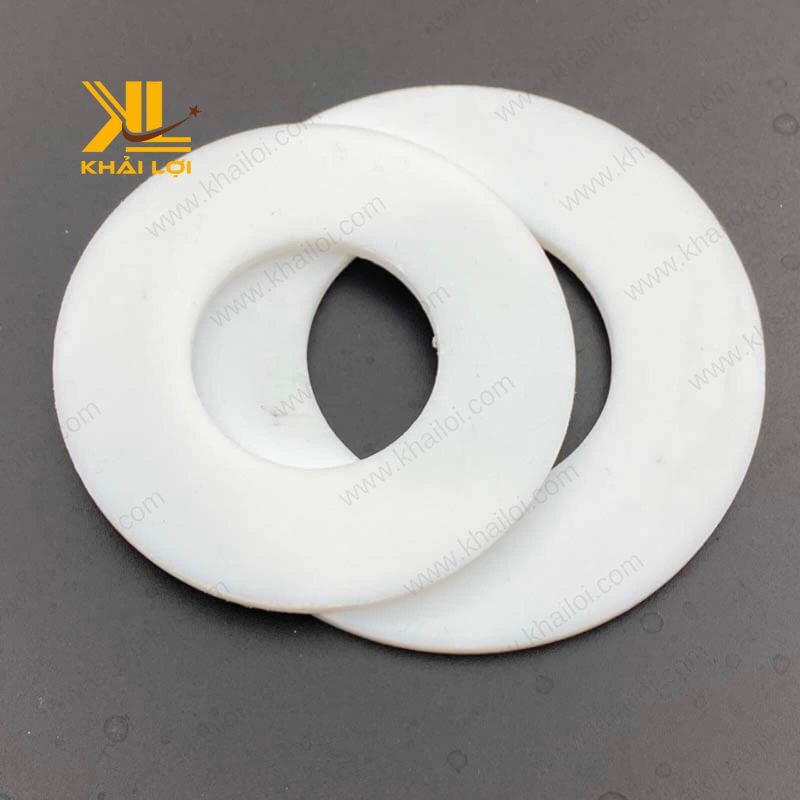 Ron mặt bích TEFLONG PTFE 10K với viền bề mặt được gia công tỉ mỉ.
