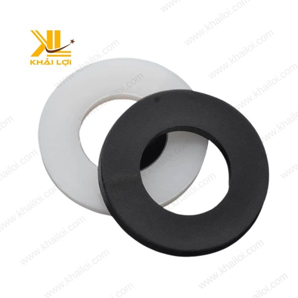Cận cảnh bề mặt nhẵn mịn của ron mặt bích TEFLONG PTFE 10K, đảm bảo độ kín cao.