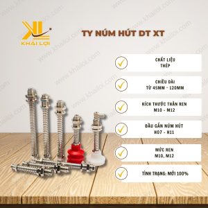 Thông số kỹ thuật Núm hút chân không lớn FGA của Vật tư công nghiệp Khải Lợi.