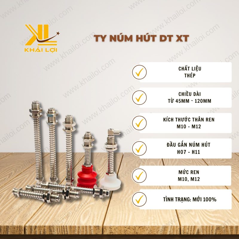 Thông số kỹ thuật Núm hút chân không lớn FGA của Vật tư công nghiệp Khải Lợi.
