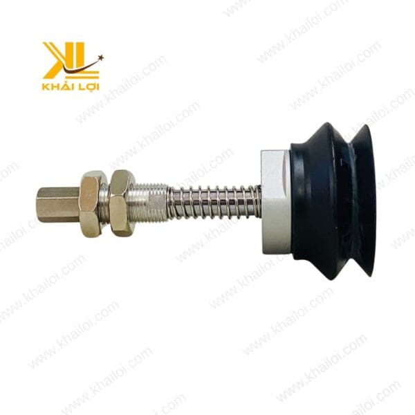 Cận cảnh Ty dài lò xo gắn đế núm hút đĩa lớn SMC, thiết kế hiện đại và chắc chắn
