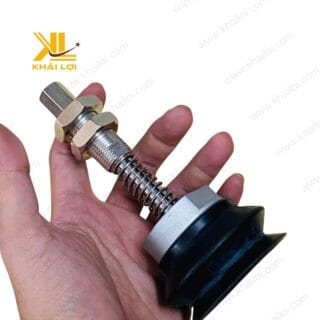 Ty dài lò xo gắn đế núm hút đĩa lớn SMC - góc chụp chính diện, chi tiết sắc nét