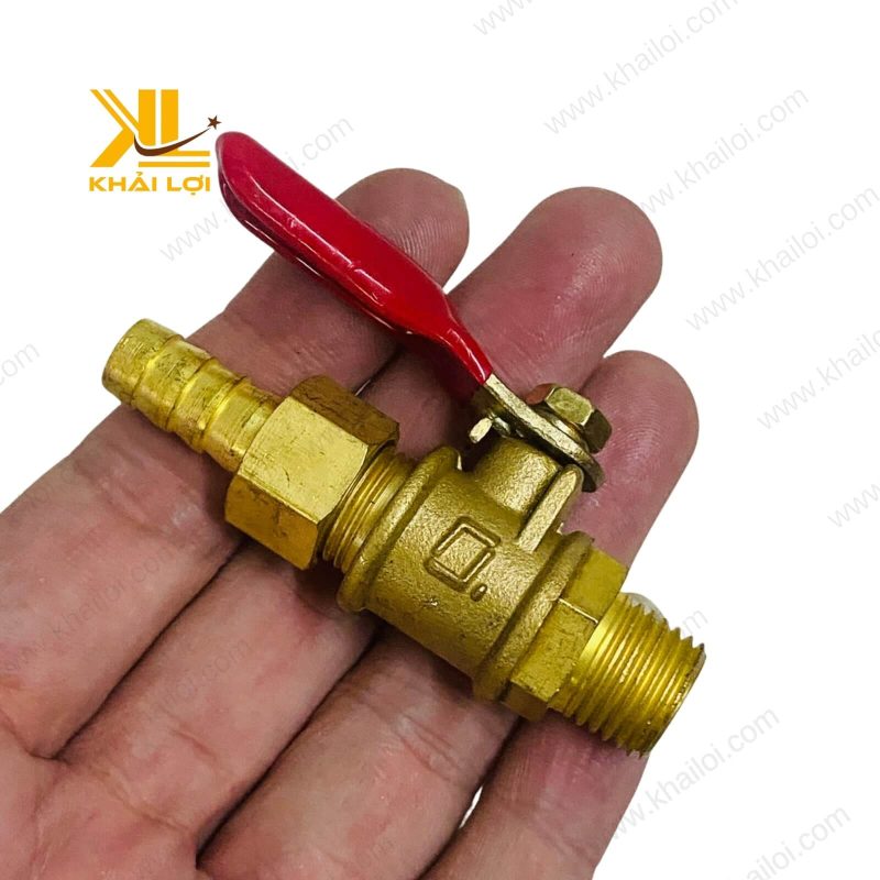 Thiết kế thân đồng bền bỉ của Van Bi Đồng Tay Nhỏ.