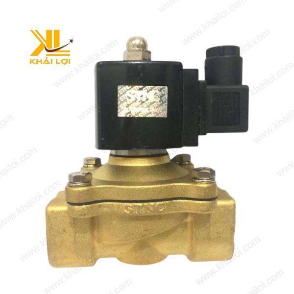 Van điện từ STNC TUW trên nền trắng, nổi bật thân đồng đúc.