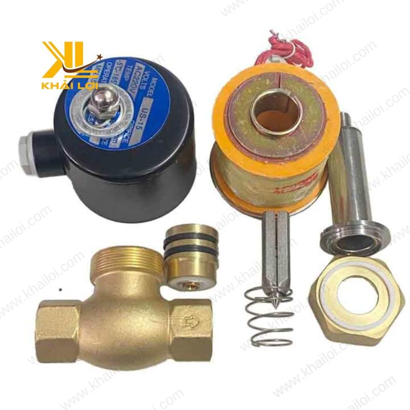 Chi tiết cấu tạo van điện từ hơi nóng chuyên dụng