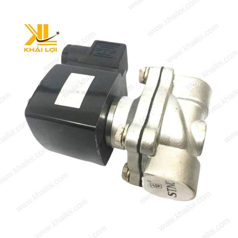 Hình ảnh thực tế lắp đặt van điện từ inox coil đúc STNC TWS.
