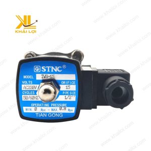 Van điện từ STNC TWS trên nền trắng, nổi bật thân inox 304.