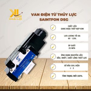 Thông số kỹ thuật Van điện từ thủy lực SAINTFON DSG của vật tư công nghiệp Khải Lợi.