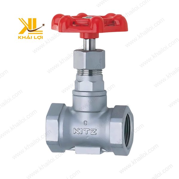 Van hơi gang ren KITZ - góc nghiêng sản phẩm cho thấy thiết kế thông minh.