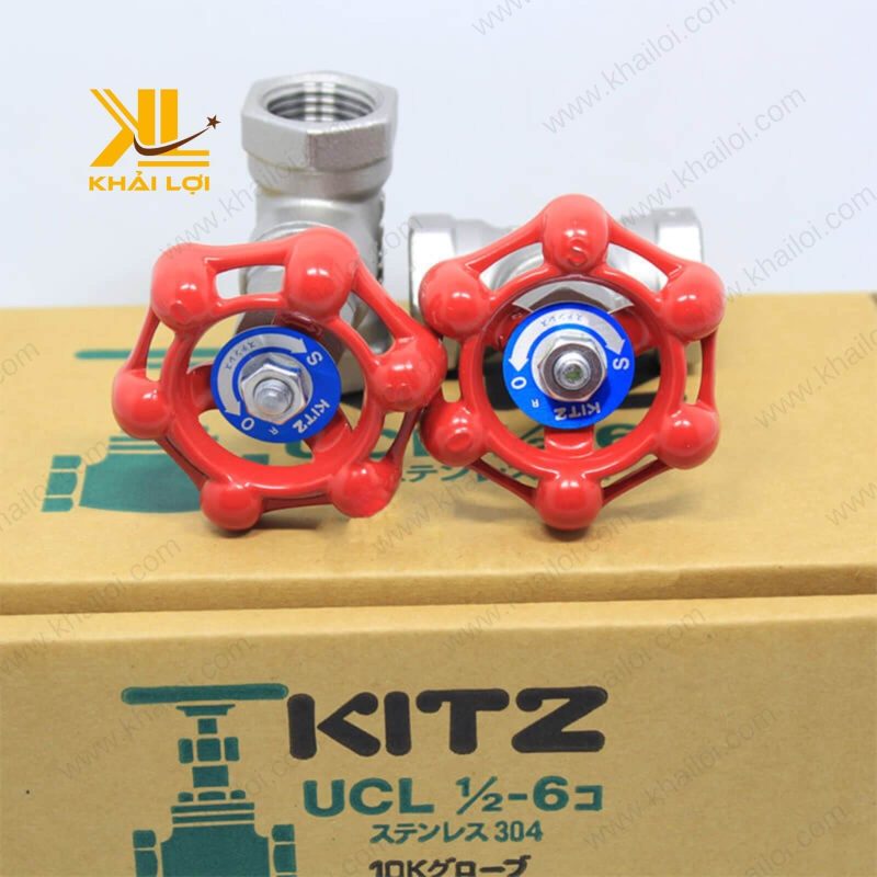 Van hơi gang ren KITZ - chi tiết cấu tạo van từ chất liệu gang bền bỉ.