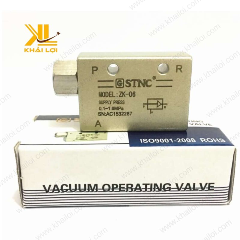 Ống dẫn khí PU kết nối với van chân không STNC ZK chính xác và bền bỉ.