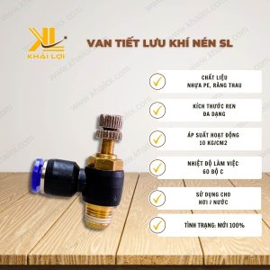 Thông số kỹ thuật của Van Tiết Lưu Khí Nén SL.