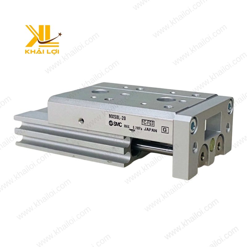 Thiết kế bền bỉ và trọng lượng nhẹ của Xy lanh bàn trượt SMC MXS.
