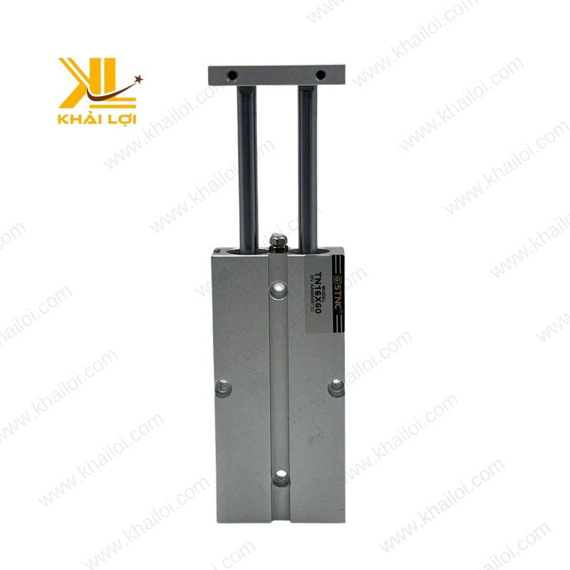 Hình ảnh xi lanh khí nén 2 ty STNC TN, tích hợp cảm biến hành trình.