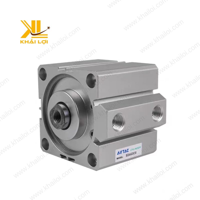 Xi lanh compact SDA với khe công tắc từ, vận hành linh hoạt.