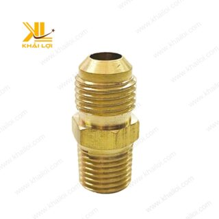 Ảnh chi tiết mặt ren ngoài của sản phẩm ren ngoài lã ống đồng.