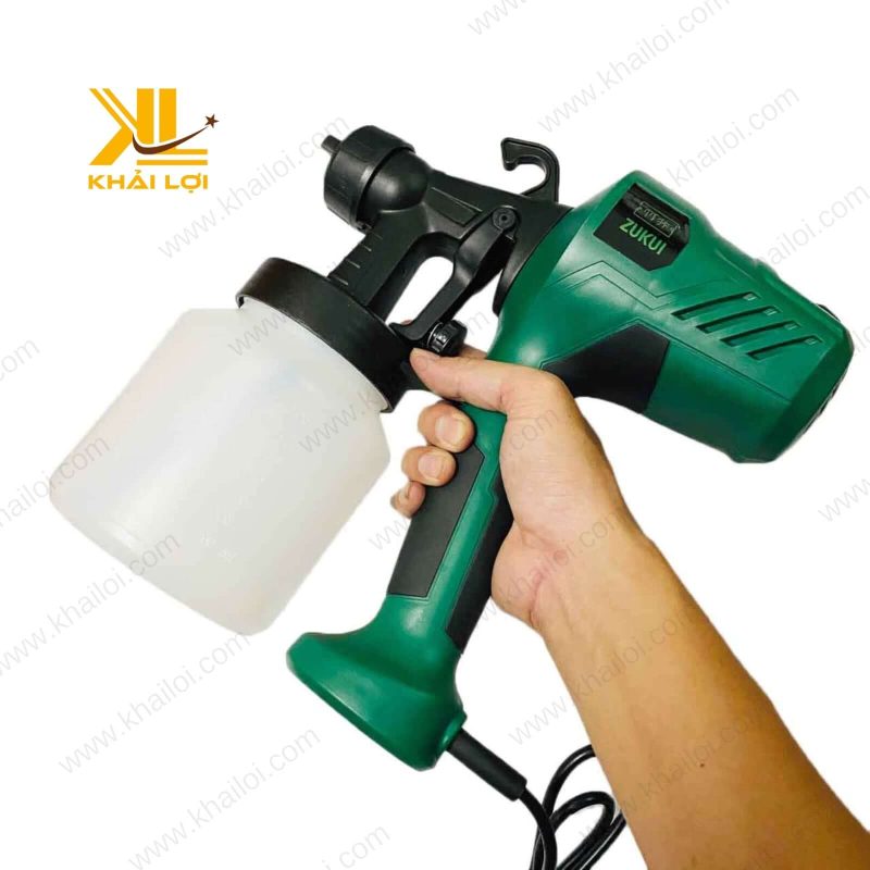Hình ảnh tổng quan sản phẩm súng sơn điện ZUKUI của thương hiệu Vật tư công nghiệp Khải Lợi.