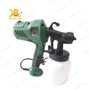 Súng sơn điện - chụp cận cảnh tay cầm chống trượt với thiết kế công thái học.