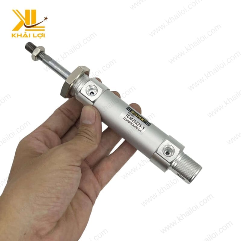 Cận cảnh bề mặt chống ăn mòn của xi lanh STNC TGM từ Vật tư công nghiệp Khải Lợi.