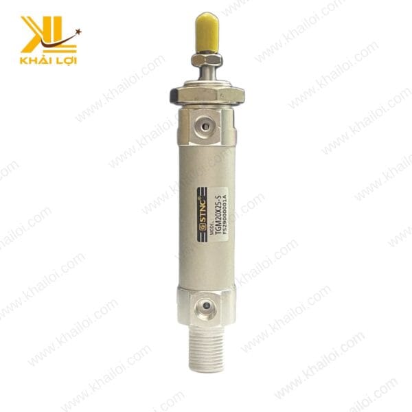 Cận cảnh xi lanh khí nén STNC TGM với thiết kế bền bỉ và nhỏ gọn.