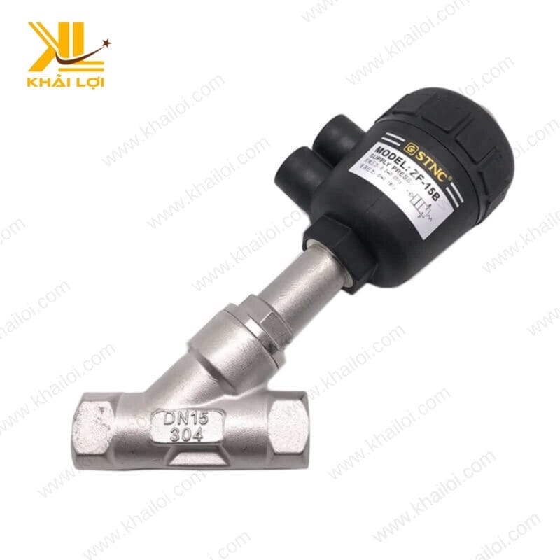 Cận cảnh phần van xiên của sản phẩm STNC ZFC, thiết kế tinh tế và chính xác