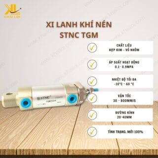 Thông số kỹ thuật Xi Lanh Khí Nén STNC TGM của Vật tư công nghiệp Khải Lợi.